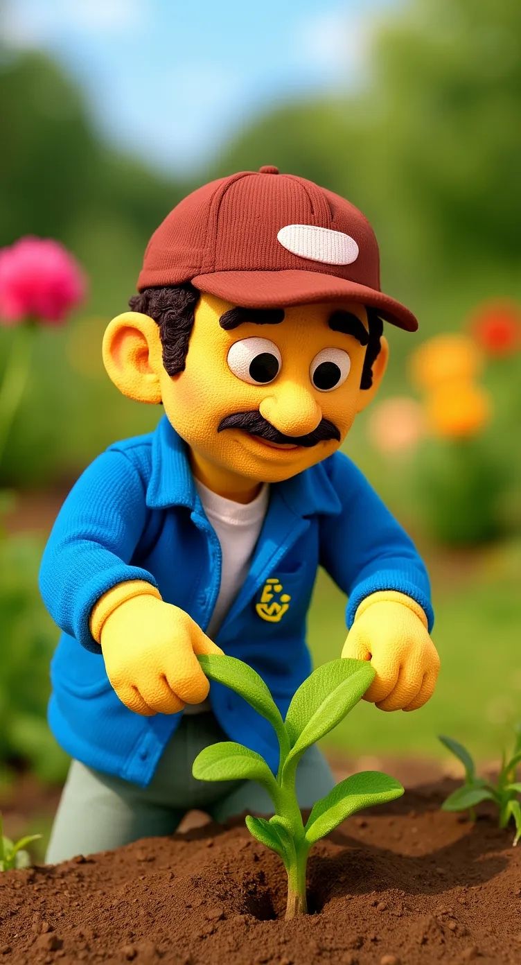 Claymation gardening with Flux Kontext